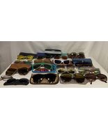 Lot Of 18 Glasses And Cases Including Vintage,Coach,Rayban And More - $267.29