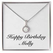 Happy Birthday Molly - Eternal Hope Necklace Personalized Name - £47.17 GBP