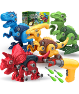 Dinosaur Toys for 3, 4, 5, 6, 7 Year Old Boys, Take Apart Toys with Elec... - $28.73