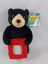 Wild Republic Black Bear Plush Picture Holder 7 Inch Stuffed Animal toy - £6.91 GBP