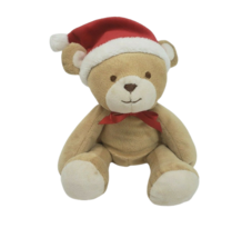Carter&#39;s Just One Year 91473 Brown Monkey Christmas Hat Stuffed Animal Plush Toy - £36.78 GBP