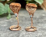 Pure Copper Nag Nagin Naag Naagin Joda Snake Pair Kalsarp Dosh Shiva Puja - $14.69