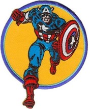 Marvel Comics Captain America Running Figure Embroidered Patch, NEW UNUSED - £6.13 GBP