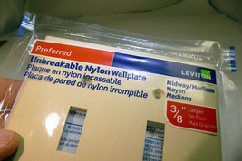 Leviton Ivory MIDWAY 2-Gang Toggle Switch Cover Wall Plate R51-00PJ2-001 - $7.55