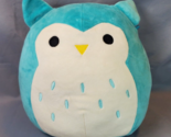 Squishmallow Winston the Owl 10in. Soft Teal Blue OG Original Squad Preo... - £14.65 GBP
