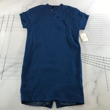 Vintage Jones New York Zelt Kleid Damen 12 Blau Leicht Asymmetrisch - £22.36 GBP