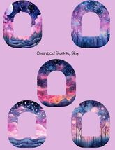 Pink Starry Sky Themed Omnipod Covers Set of 5 - $12.99
