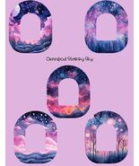 Pink Starry Sky Themed Omnipod Covers Set of 5 - $12.99