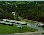 Aerial View Hillcrest Motel &amp; Restaurant Pocahontas AR UNP Chrome Postca... - $9.85