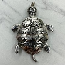 Silver Tone Turtle Pendant - £5.48 GBP