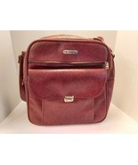 Vtg Brown Red Samsonite Small Overnight Bag Luggage silver clasp carry s... - £37.07 GBP