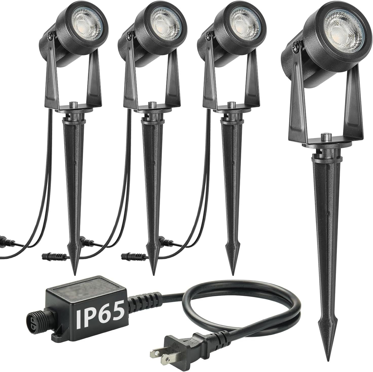 Sunthin Outdoor Landscape Lighting, 4 Pack Outdoor Spot Lights With Tran... - $41.97