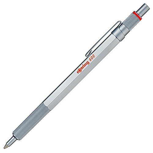 Rotring 600 ballpoint pen 2032578 Silver body Black ink Japan Free shipping - £26.84 GBP