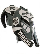 YAMAHA R Mens Motorbike Leather Jacket Racing Motorcycle Biker Leather Jackets - £116.92 GBP