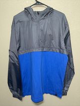 Under Armour Men's Large Hooded Anorak Jacket 1/3 Zip Windbreaker Grey B... - $59.40