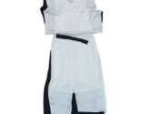 HELMUT LONG Women&#39;s Dress Sleeveless Contrast DD White Black Size US 4 E... - $120.65