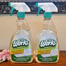 (2) The Works TUB and SHOWER Cleaner SPRAY 32 oz Each Soap Scum Rust Non... - £56.81 GBP