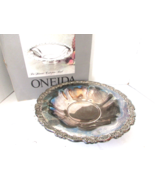 VINTAGE ONIEDA DU MAURIER 12&quot; SILVERPLATE CENTERPIECE BOWL SHORT FOOTED ... - $221.56 MXN