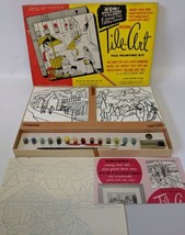 Vintage 1953 Original TILE-ART Tile Painting Kit Set in the original box - £23.89 GBP