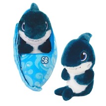 Shark Swaddle Babies Plush Toy Keepsake and Baby Sling Carrier. NWT. Super Soft - £19.88 GBP