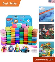 Non-Toxic 65 Color Air Dry Modeling Clay Set with Tools - Perfect for Al... - €25,45 EUR