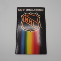 Vtg 1983-84 NHL Official Schedule 83-84 Season Full Calendar 1982-83 Statistics - £19.01 GBP