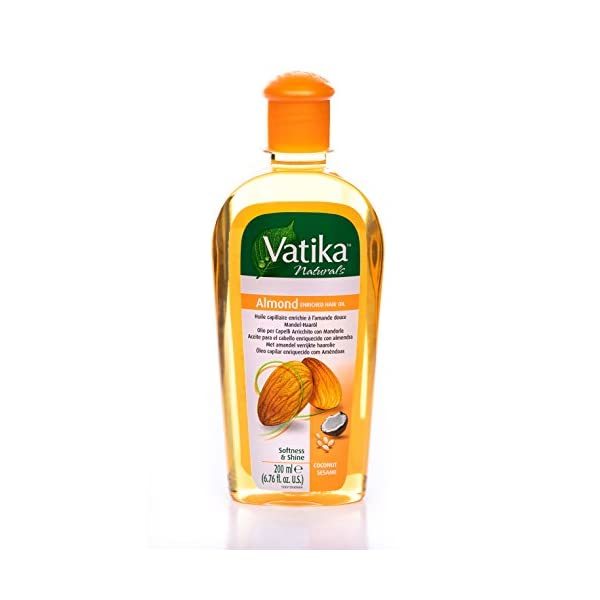 Dabur Vatika Naturals Almond Enriched Hair Oil Softness and Shine 200 ml  - $10.00