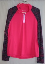 IDEOLOGY PINK 1/4 ZIP LONG SLEEVE TOP SIZE LG #8289 - £7.46 GBP