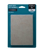 Everbilt Heavy Duty Felt Blankets Beige Self Adhesive 4 1/4&quot; x 6&quot;-2 pack... - £2.31 GBP