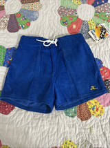 Vintage Hobie Shorts Men&#39;s Blue Corduroy 70s 80s Beach 26 - £38.65 GBP