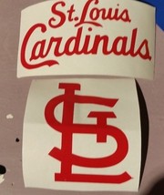 St Louis Cardinals Vinyl Decals 3 x 4 red choose your style - £2.41 GBP