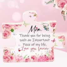Mother&#39;s Day Gifts for Mom Her, Mom Birthday Gifts, Engraved Acrylic Block Puzzl - £19.68 GBP