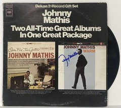 Johnny Mathis Signed Autographed &quot;Two All-Time Great Albums&quot; Record Album - COA  - £39.32 GBP
