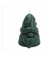 Green Gnome Pillar Candle-H For Happy-Bed Bath &amp; Beyond - £11.88 GBP