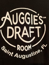 Nwot - Auggie&#39;s Draft Room Logo Size L Black Double-Sided Short Sleeve Tee - £7.81 GBP