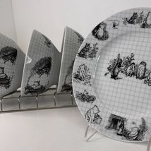 3 Disney Zrike Cereal Soup 1 Salad Plate Sketch Winnie The Pooh Sketchbo... - €29,70 EUR