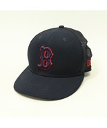 Boston Red Sox New Era Trucker Adjustable Mens Snapback Hat Blue Hat - £13.73 GBP