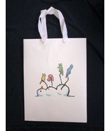 Urs Fischer shopping bag L white paper with ribbon handles and tissue - €21,33 EUR