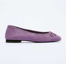 Zara Ladies Leather Flats Ballet size US 8 / EU 39 - £44.71 GBP