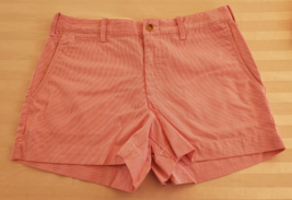 NWT Polo Ralph Lauren Pink &amp; White Striped Cotton Shorts Size 12 Candy Stripes - £23.73 GBP