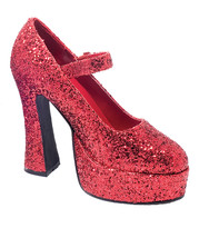 Ellie Shoes Women&#39;s 557 Eden G Glitter Maryjane Platform Pump, Red Glitter, 7 M  - £101.93 GBP