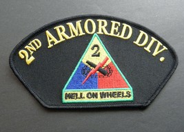 2ND Armored Division Hell On Wheels Us Army Hat Cap Style Patch 3 X 5.25 Inches - $5.64