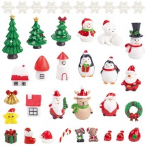 38 Pcs Fairy Garden Christmas Accessories, Christmas Miniature Ornaments... - £23.62 GBP