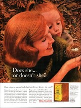 1963 Miss Clairol Ad Does She or Doesn&#39;t She?   nostalgic d2 - $23.18