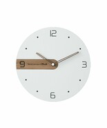 Moro Design Real Wood Nine Wall Clock non Ticking Silent Modern Clock (S... - $120.72 CAD