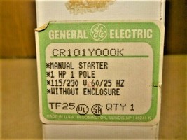 CR101Y000K General Electric Manual 1 POLE Starter Switch with Key 1 HP 1... - $15.16