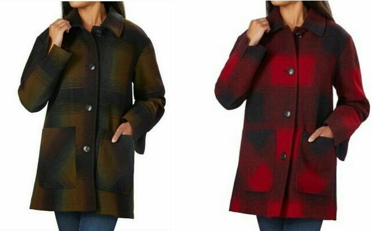 Ladies pendleton top wool coat