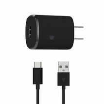Just Wireless Home Charger USB Type-C to USB Type A 2.4 Amp (6ft USB-C C... - $7.18