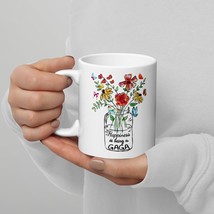 Happiness Is Being A Gaga Flower Mug, For Mother&#39;s Day Gift Form Granddaughter,  - £14.26 GBP+