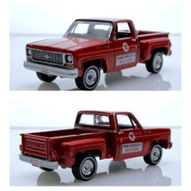 1:64 Diecast Model 1973 Chevy C10 Stepside Squarebody Pickup Truck Texaco Red  - £33.34 GBP